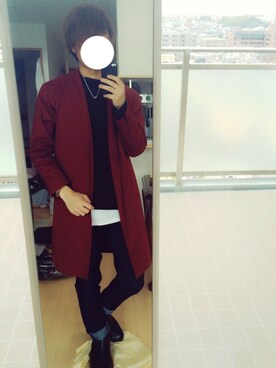 「アイテム（チェスターコート）」を使った、Masa.kさん（メンズ・175cm・10代）の秋コーディネート