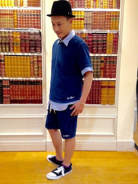 「インディゴデニム」｜オノウエさん（メンズ・171cm）の春コーディネート