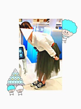 「H&M（エイチ・アンド・エム）のアイテム（サングラス）」を使った、りよんさん（レディース・153cm）の夏コーディネート