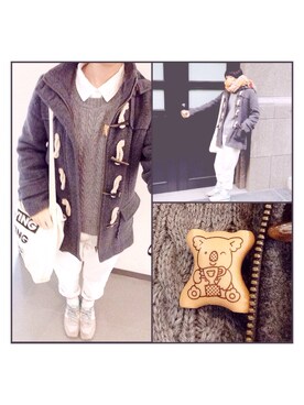 「C.D.S BASIC（シーディーエスベーシック）のアイテム（パンツ）」を使った、：K  i  Nさん（レディース・159cm）の冬コーディネート