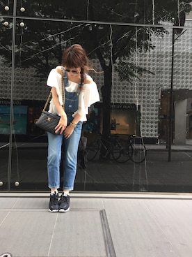 「シャネル」｜「アイテム（オールインワン・サロペット）」を使った、HAZUKIさん（レディース・158cm）の夏コーディネート