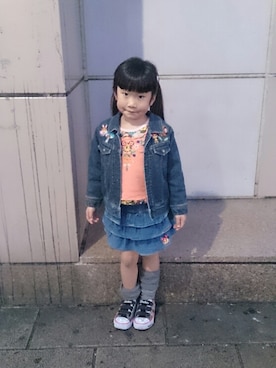 「トータルコーデ」｜ポコさん（キッズ・110cm）の秋コーディネート