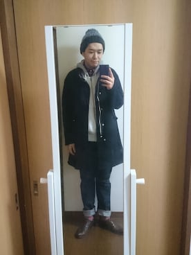 「Simon Miller（サイモン・ミラー）のアイテム（パンツ）」を使った、Katsushiさん（メンズ・171cm）の冬コーディネート