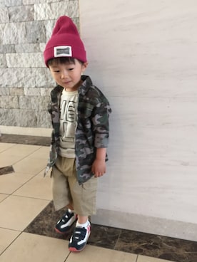 「PATRICK（パトリック）のアイテム」を使った、rintamoetさん（キッズ・90cm）の春コーディネート