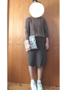 「B.L.U.E（ビーエルユーイー）のアイテム（トップス）」を使った、aya1550さん（レディース・166cm）の秋コーディネート