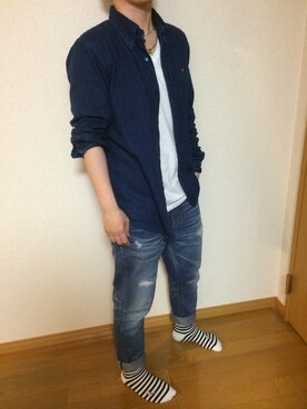 「nano universe」｜☆★☆Yuuuu☆★☆さん（メンズ・158cm）の春コーディネート