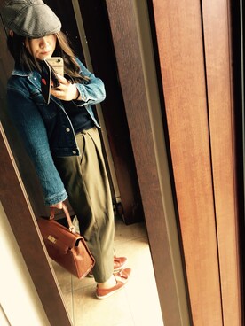 Hitomi Sekiguchiさん（レディース・154cm）の秋コーディネート