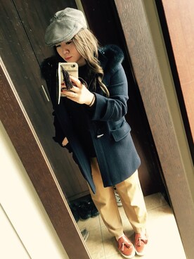 Hitomi Sekiguchiさん(レディース・154cm)の秋コーディネート