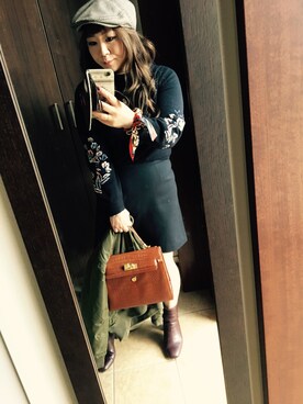 Hitomi Sekiguchiさん（レディース・154cm）の秋コーディネート