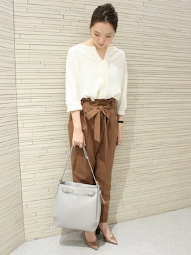 「Noble（ノーブル）のアイテム（バッグ）」を使った、accoさん（レディース・163cm）の秋コーディネート