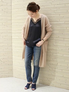 「サボ」｜accoさん（レディース・163cm）の冬コーディネート