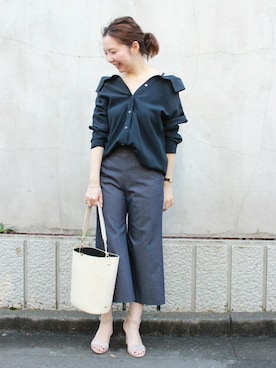 「Noble（ノーブル）のアイテム（バッグ）」を使った、accoさん（レディース・163cm）の冬コーディネート