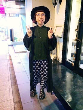 「足袋」｜「アイテム（その他アウター）」を使った、ぽんさん（レディース・153cm）の秋コーディネート
