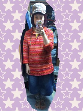 「チャイハネ（チャイハネ）のアイテム（キャップ）」を使った、ぽんさん（レディース・153cm）の秋コーディネート