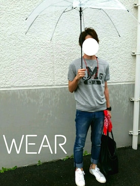 「雨」｜「アイテム（財布/小物）」を使った、gakiさん（メンズ・170cm）の夏コーディネート