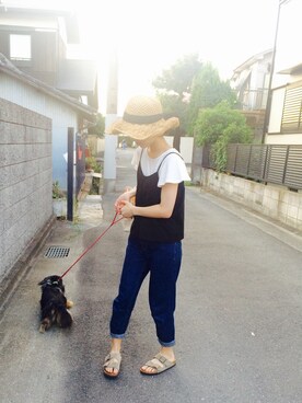 「flower」｜「アイテム（その他）」を使った、ぴよさんさん（レディース・160cm）の夏コーディネート