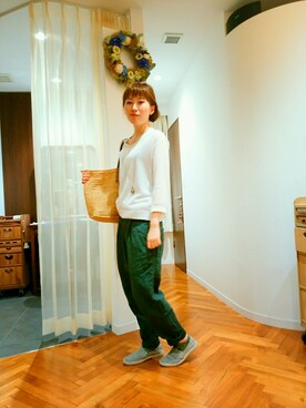 「わんわん」｜「アイテム（アクセサリー）」を使った、さんおーまりえさん（レディース・160cm）の夏コーディネート