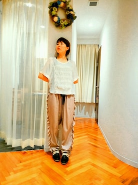 「アイテム（音楽/本・雑誌）」を使った、さんおーまりえさん（レディース・160cm）の夏コーディネート