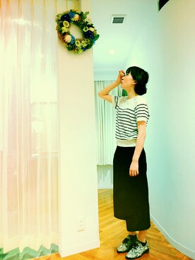 「アイテム（雑貨/ホビー）」を使った、さんおーまりえさん（レディース・160cm）の夏コーディネート