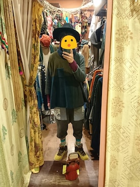 「チャイハネ（チャイハネ）のアイテム（ブーツ）」を使った、Remirinさん（メンズ・175cm）の冬コーディネート