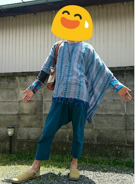「チャイハネ（チャイハネ）のアイテム（バッグ）」を使った、Remirinさん（メンズ・175cm）の夏コーディネート