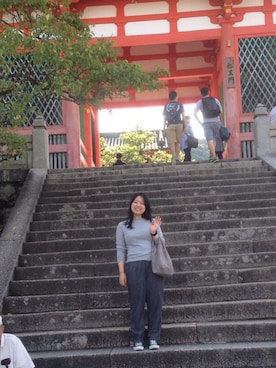 「seaside freeride（シーサイドフリーライド）のアイテム」を使った、okoさん（レディース・155cm）の秋コーディネート