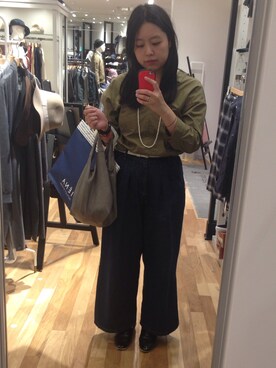 「seaside freeride（シーサイドフリーライド）のアイテム」を使った、okoさん（レディース・155cm）の秋コーディネート