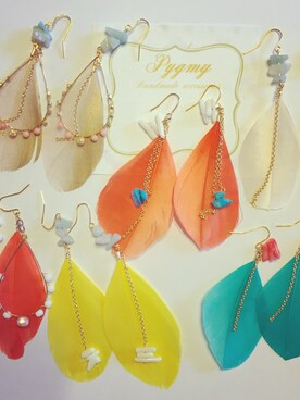 「pygmyのアイテム（ピアス（両耳用）、その他）」を使った、pygmyさん（レディース・162cm）の夏コーディネート