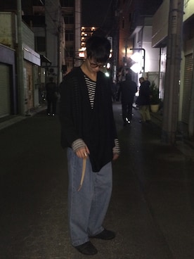 「n-s（ノース）のアイテム」を使った、Yusei kanoさん（メンズ・178cm）の春コーディネート