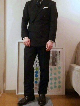 「SCOTCH GRAIN（スコッチグレイン）のアイテム（その他シューズ）」を使った、pattern&solidさん（メンズ・170cm）の冬コーディネート