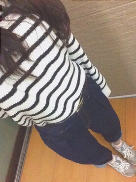 「マムジーンズ」｜は っ ぱ さん（レディース・170cm）の冬コーディネート