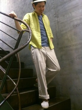 スタッフさん(メンズ・177cm)の夏コーディネート