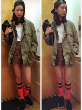 「adidas by Stella McCartney（アディダスバイステラマッカートニー）のアイテム（レッグウェア）」を使った、tingtingZさん（レディース・176cm）の春コーディネート