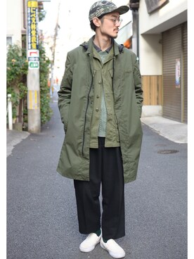 「Tilak（ティラック）のアイテム（ジャケット/アウター）」を使った、poggyさん（メンズ・173cm）の冬コーディネート