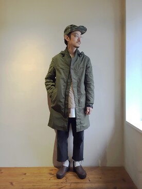 「Tilak（ティラック）のアイテム（ジャケット/アウター）」を使った、poggyさん（メンズ・173cm）の冬コーディネート