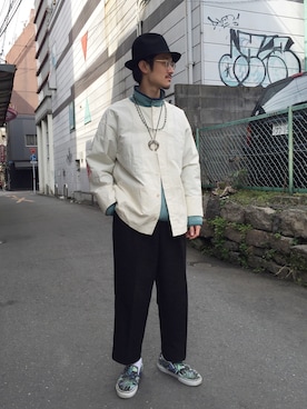 「SASQUATCHfabrix.（サスクワァッチファブリックス）のアイテム」を使った、poggyさん（メンズ・173cm・20代）の冬コーディネート