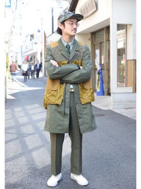 「Tilak（ティラック）のアイテム（ジャケット/アウター）」を使った、poggyさん（メンズ・173cm）の春コーディネート