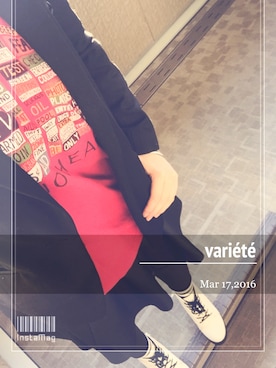 「アイテム（その他）」を使った、りきゅこ/shop→variétéさん（レディース・158cm・10代）の春コーディネート