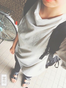 「アイテム（サンダル）」を使った、りきゅこ/shop→variétéさん（レディース・158cm・10代）の春コーディネート