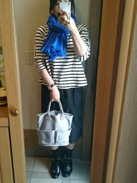 「ECCO（エコー）のアイテム（シューズ）」を使った、Ruolinさん（レディース・160cm）の春コーディネート