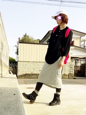 「AS KNOW AS plus（アズノゥアズプラス）のアイテム」を使った、めんめさんさん（レディース・163cm）の春コーディネート