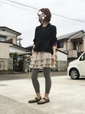 「AS KNOW AS plus（アズノゥアズプラス）のアイテム」を使った、めんめさんさん（レディース・163cm）の春コーディネート