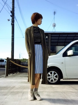 「高橋愛」｜「アイテム（その他）」を使った、めんめさんさん（レディース・163cm）の秋コーディネート