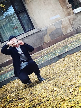 「NEIL BARRETT（ニールバレット）のアイテム（パーカー）」を使った、Gentlemanさん（メンズ・179cm）の秋コーディネート