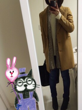 a*さん（レディース・157cm）の冬コーディネート