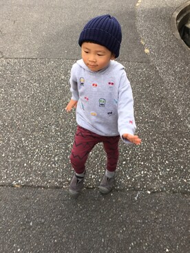 「OAXACA（オアハカ）のアイテム」を使った、dangoさん（キッズ・100cm）の秋コーディネート