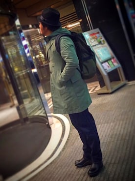 「Engineered Garments（エンジニアードガーメンツ）のアイテム（ジャケット/アウター）」を使った、tさん（レディース・160cm）の冬コーディネート