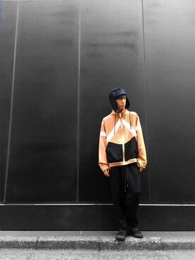「MUZE（ミューズ）のアイテム（その他アウター）」を使った、H>FRACTALさん（メンズ・167cm）の秋コーディネート
