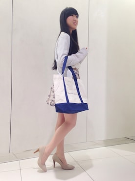 「花柄 スカート」｜「アイテム（パンプス）」を使った、ORientalTRaffic 京都CUBE店さん（レディース・157cm）の春コーディネート
