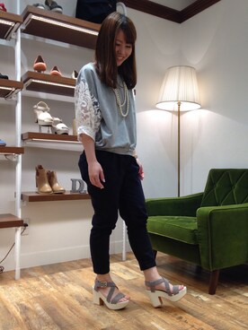 「厚底」｜ORientalTRaffic 京都CUBE店さん（レディース・147cm）の春コーディネート